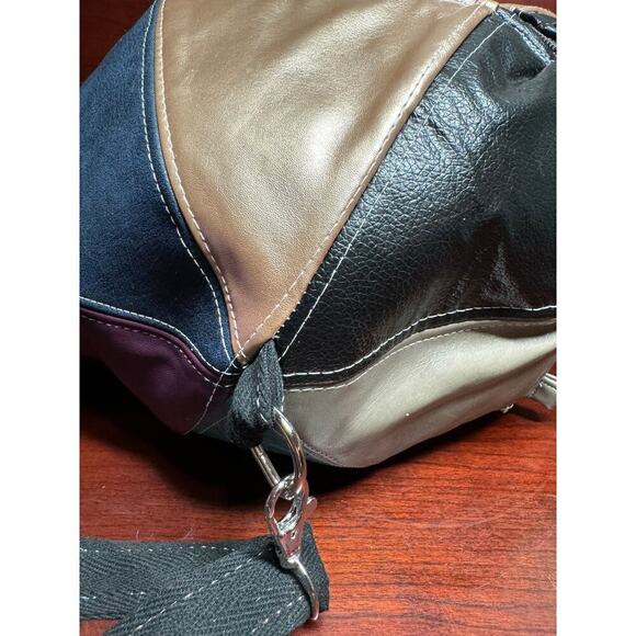 Boho Round Ball Handbag Purse Multi Color Patchwork Zipper Close Storybook Liner - Picture 9 of 9